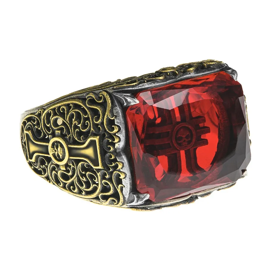 STARFORGED Следы OF The Пальма Принт Warhammer 40K Inquisition Кольцо из стерлингового серебра 925 пробы Звезда Forge Мерч по IP