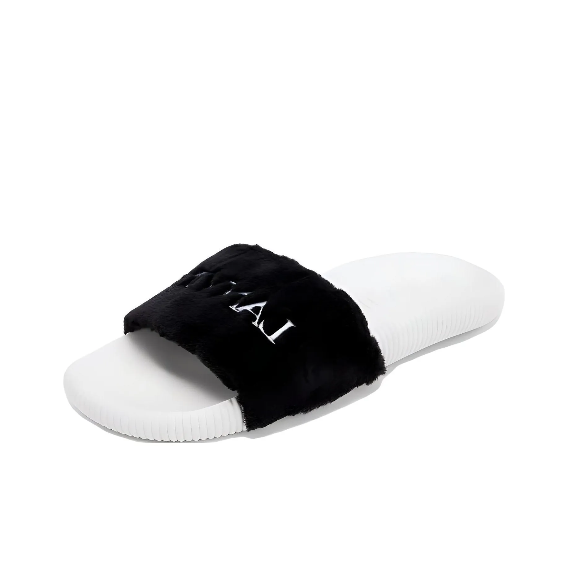 Lanvin Slide Slippers Women's Black White