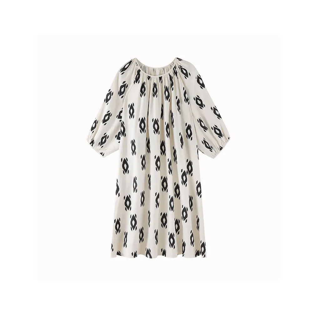 XIAFENYAN Nightgown Women's Apricot