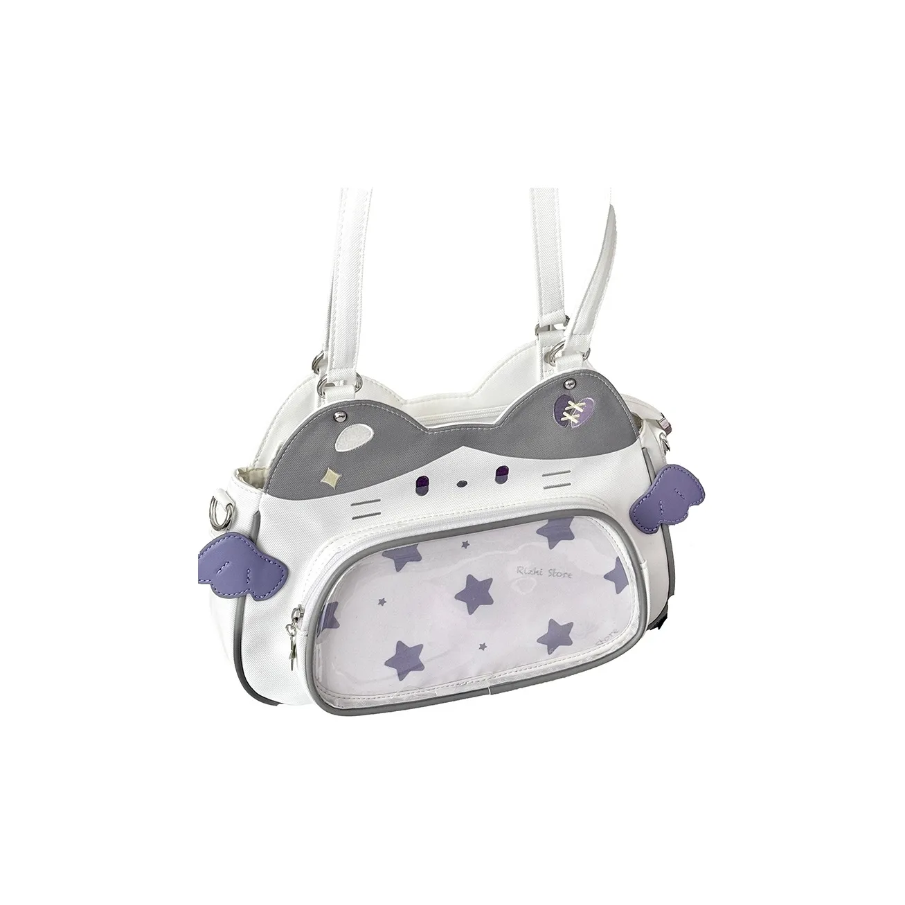 RIZHI STORE Nylon Shoulder Bag Unisex Multicolor