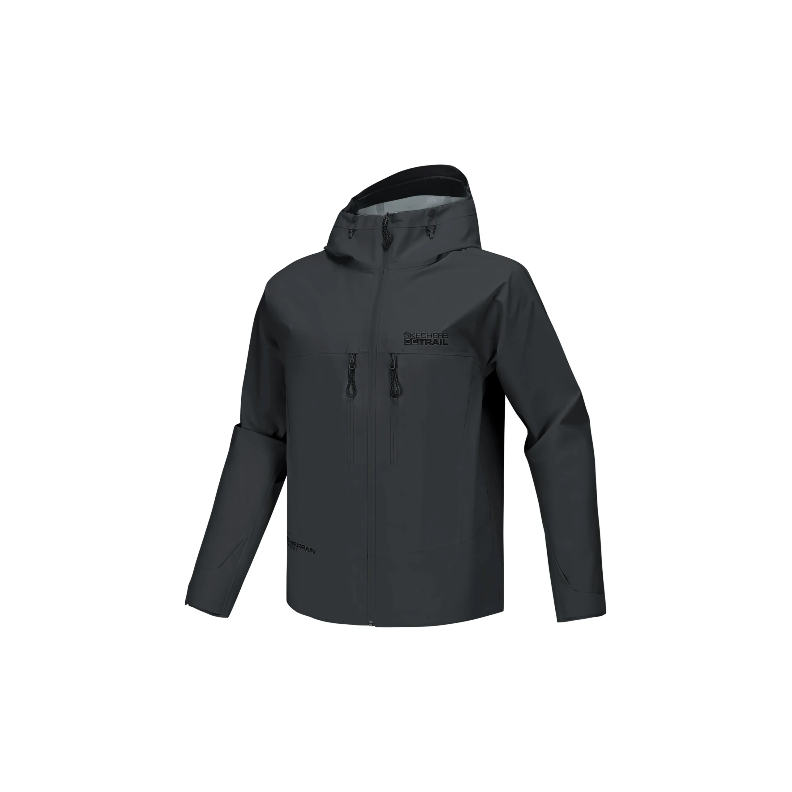 Skechers Водонепроницаемый Ветрозащитный And УФ-защита Ветровка Мужской Уголь Темно-серый