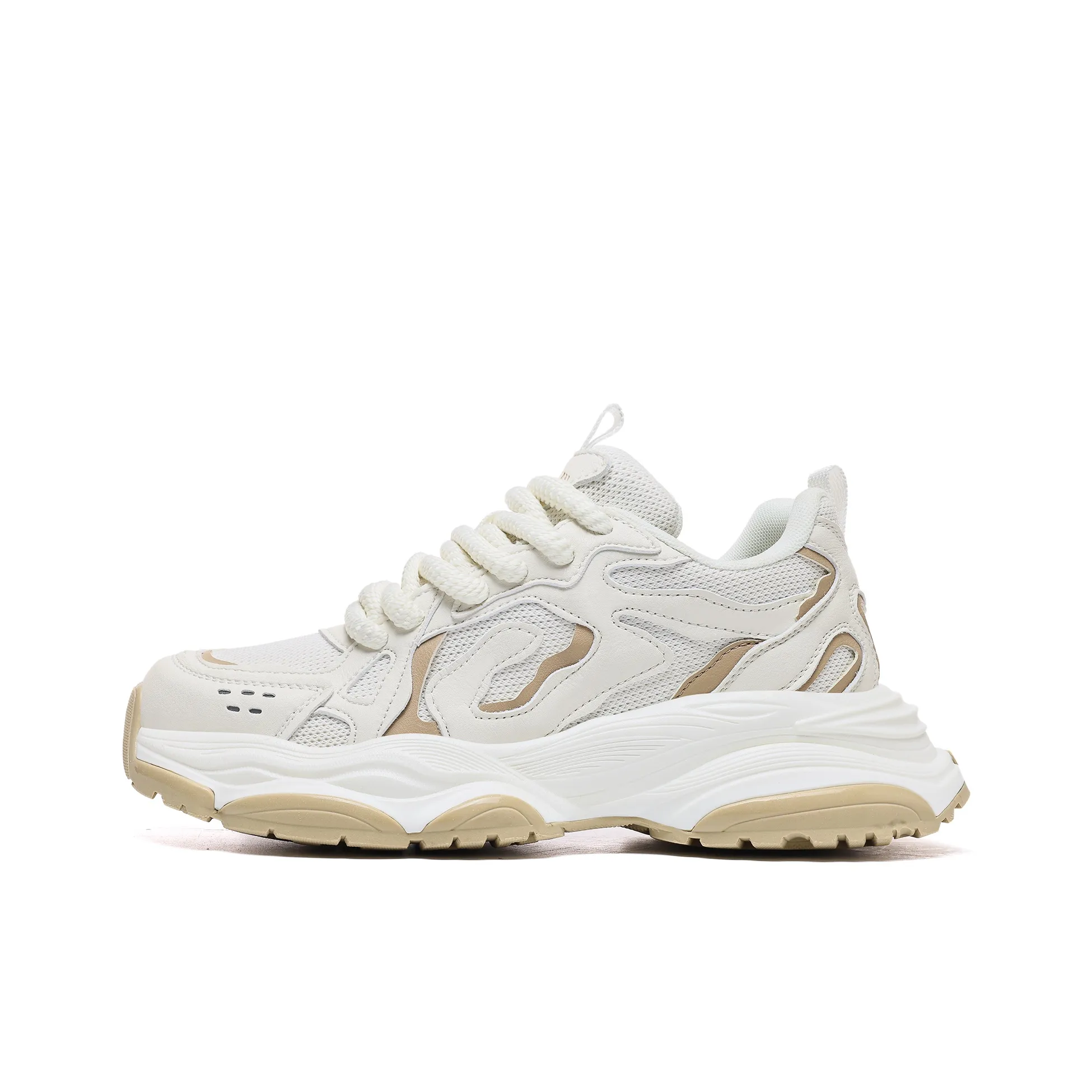 CEDAR HAN Coverage Height Increasing Lightweight Breathable Slip Resistant Low Top Chunky Sneakers