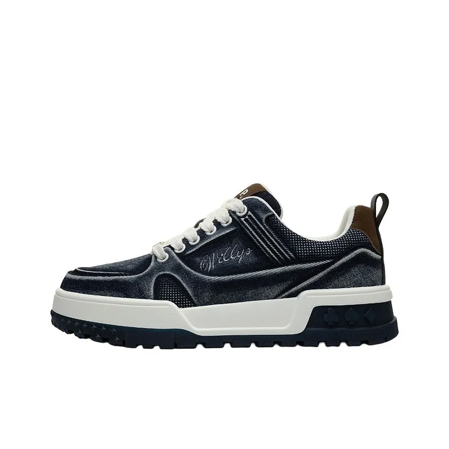JEEP SPIRIT Low Top Skateboard Shoes Men's Tobal Blue