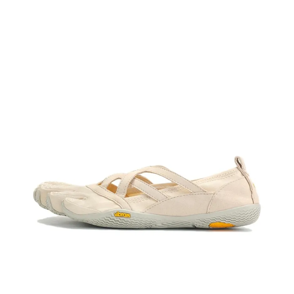 Vibram Slip Resistant Support Lightweight Low Top Training Shoes Women's Ecru