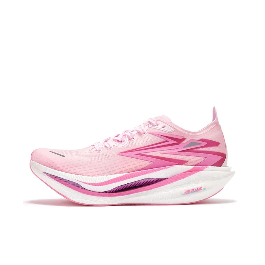 361° Flame 4 Running Shoes Unisex Low top Pure White Pink/Bubble Gum Pink