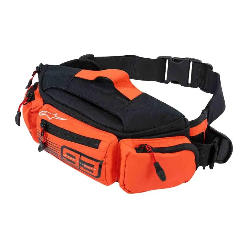 Alpinestars 2,5L Поясные сумки Полиэстер Черный Неоново-красный Унисекс