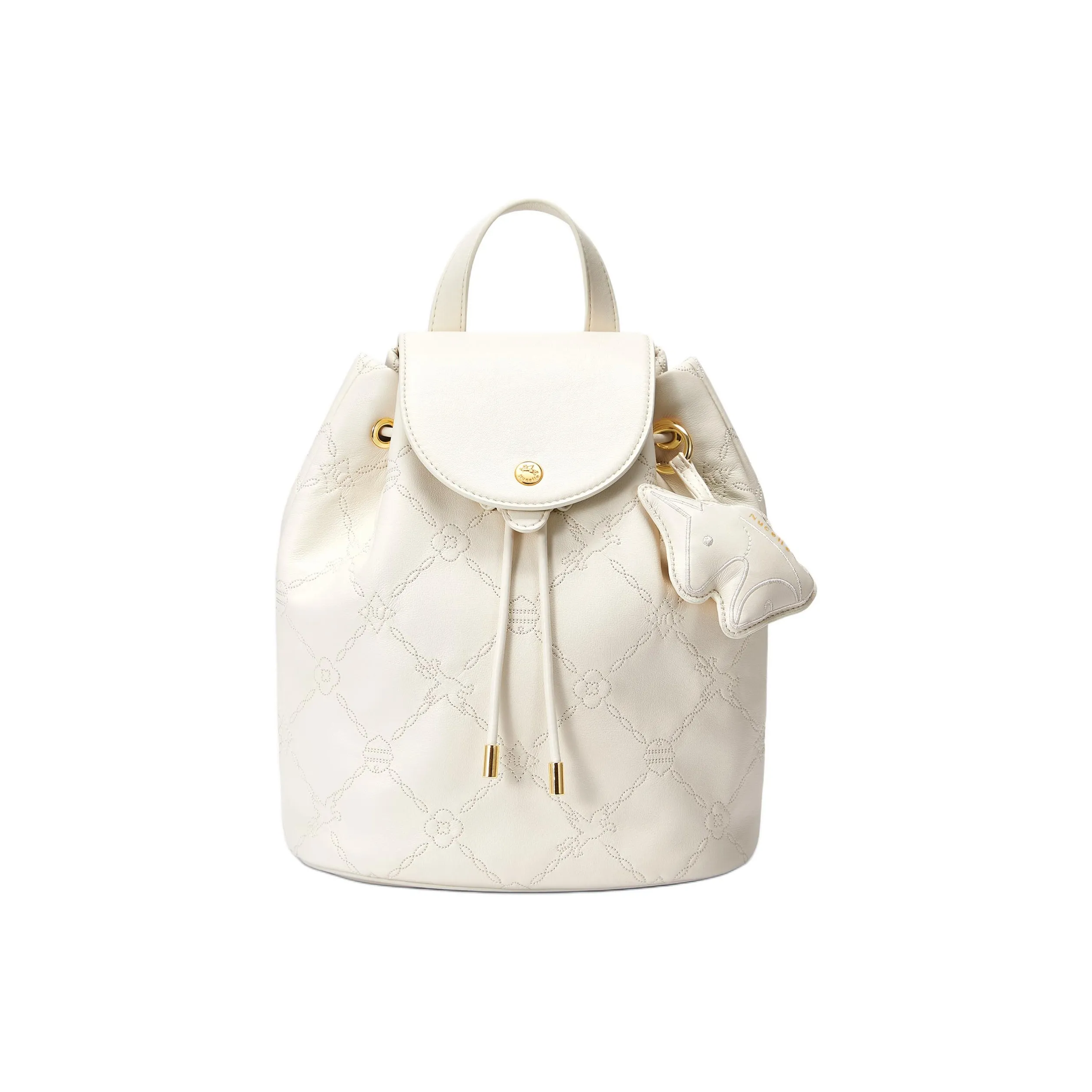 NUCELLE Artificial Leather Один Плечо Рюкзак Стандартный Женский Кремовый Белый Коричный Пудра Ночной Черный