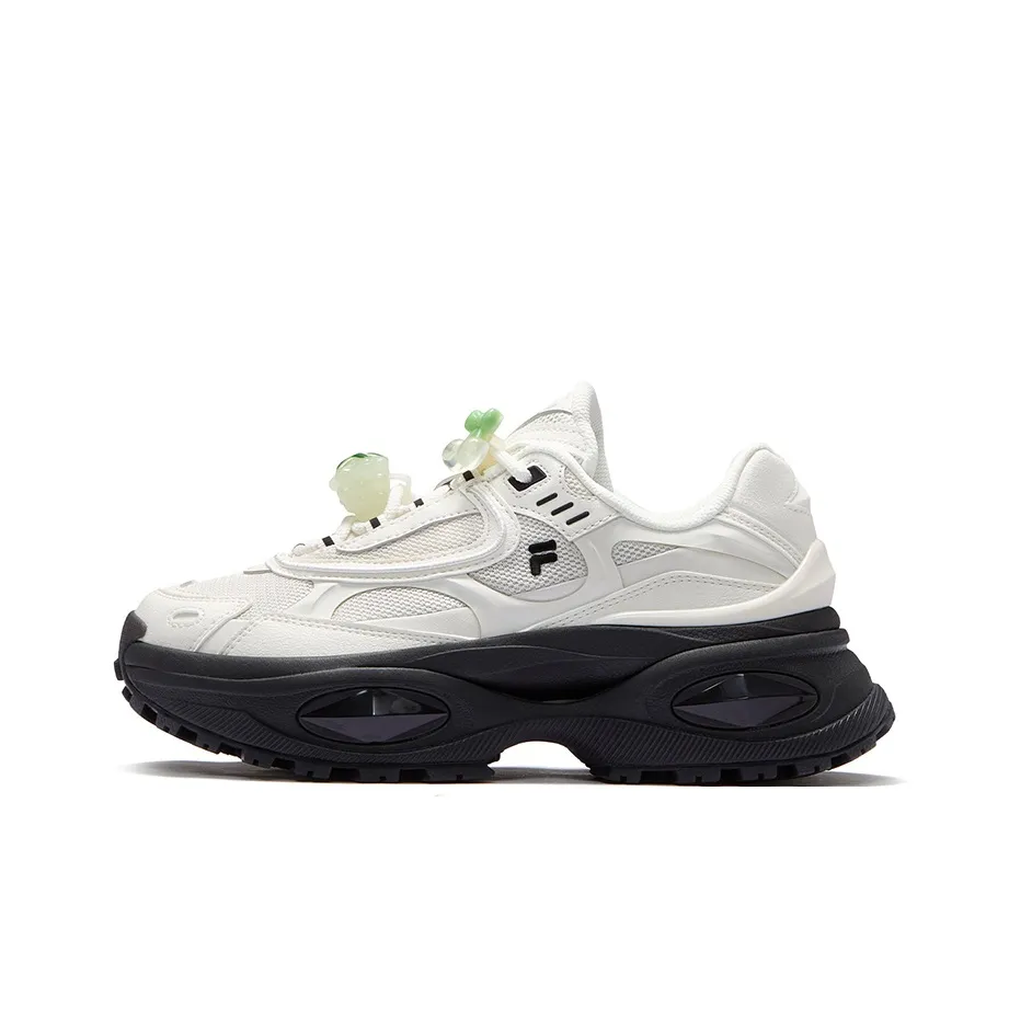 FILA FUSION BIANCO III Амортизация Низкий Топ Толстая Подошва Женские Снежные Черные