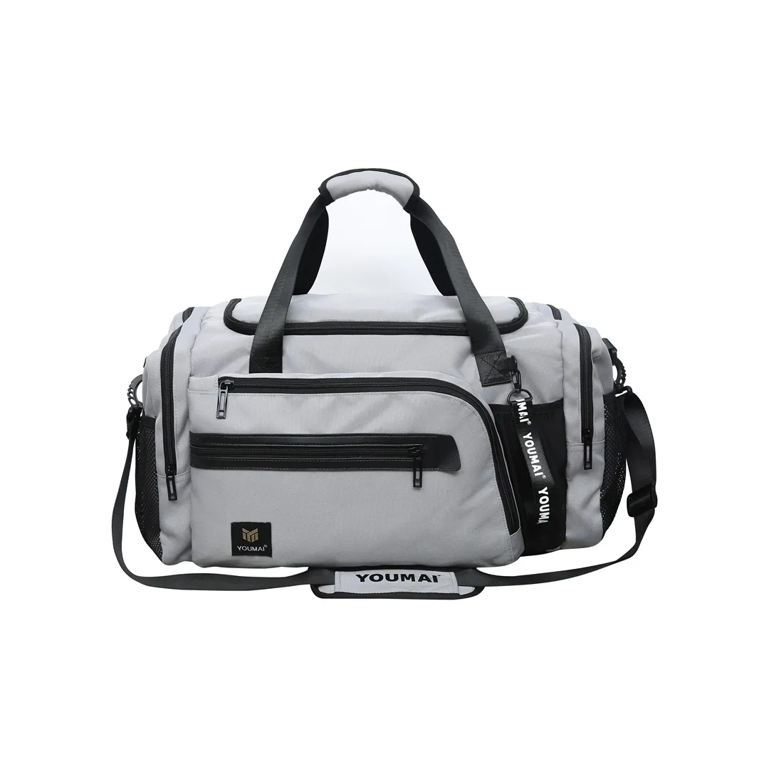 GOBLIN SHARKS 1759 Oxford Backpack Gym Bag Large Size Unisex Grey/Black/Burgundy/Orange/Yellow/Purple/Teal/Denim Blue