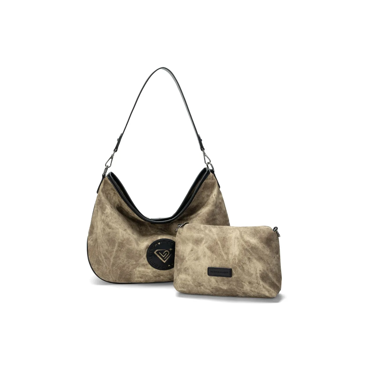 LUCKY DIAMOND PVC Комбо Сумка Плечевая Сумка Женская Хаки