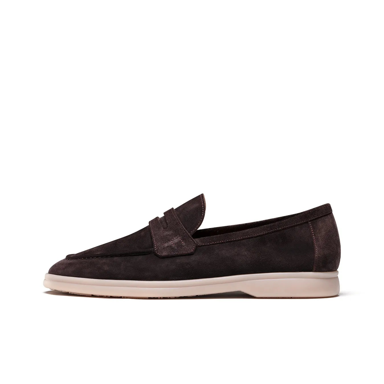 TRUFFAUT Soft Sole Breathable Fringe Slip on Loafers Men's