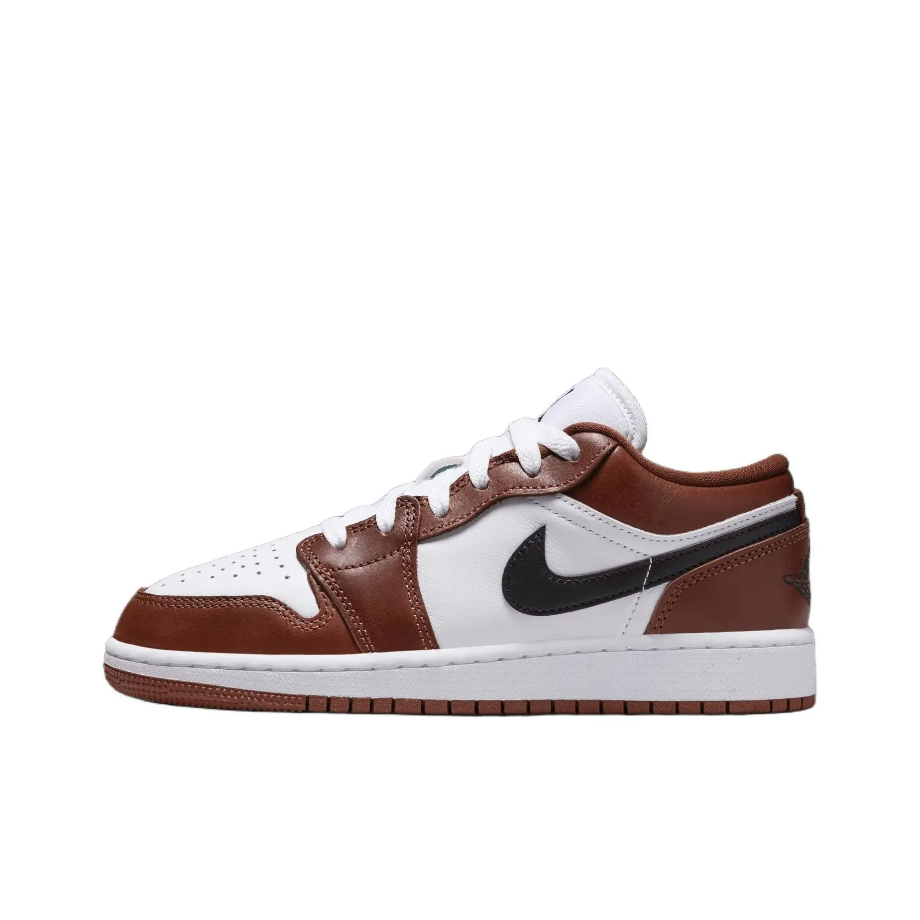 Джордан Нижняя юбка Устойчивая к истиранию Низкий Топ Детские Баскетбольные кроссовки Белый Черный