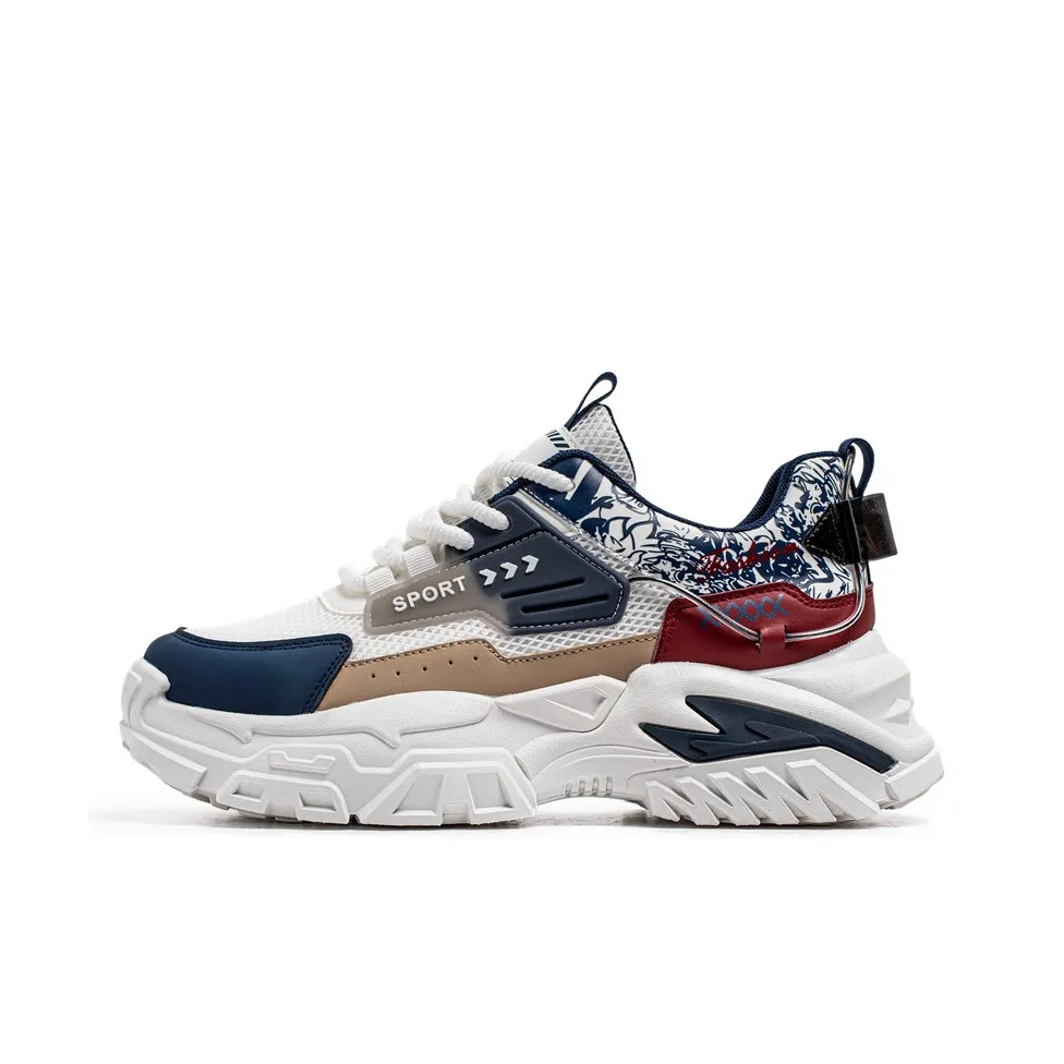 Boogie Bear Anti-Slip Wear-Resistant Low-Top Chunky Sneakers Men's