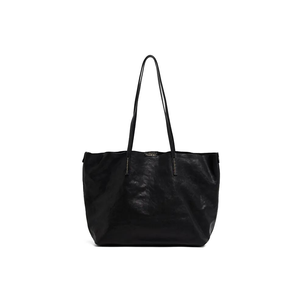 COCOEVA Сумка через плечо из коровьей кожи стандартная женская кофейного черного цвета