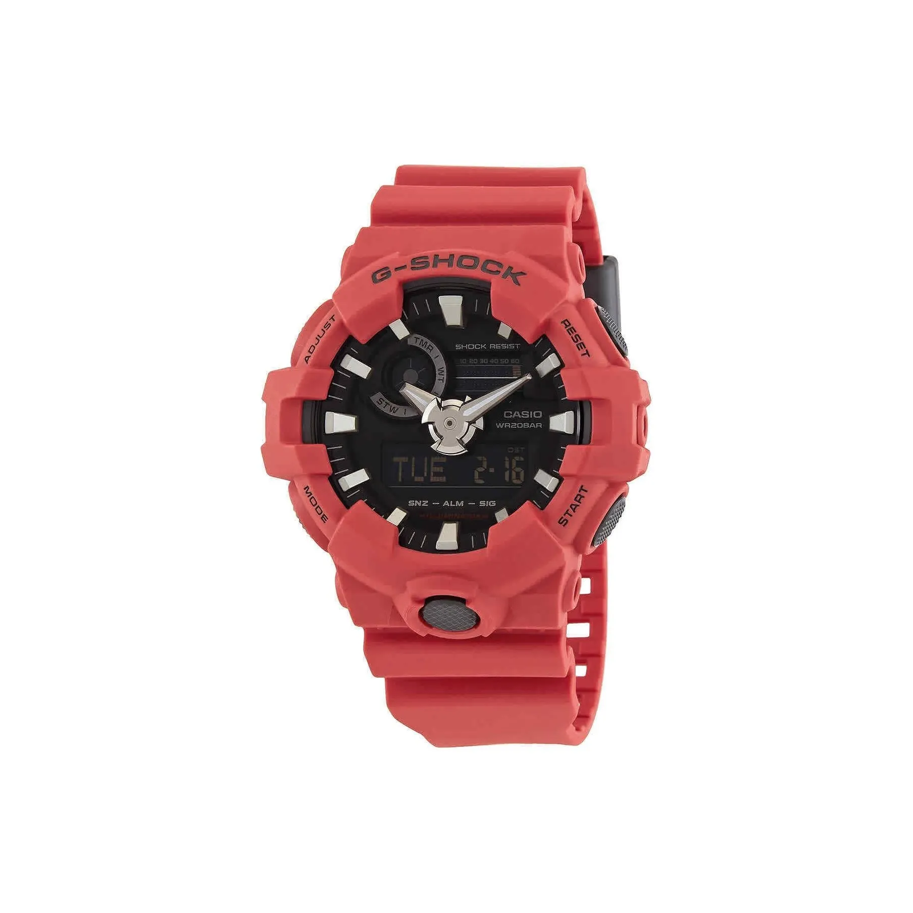 CASIO G SHOCK Collection Кварцевый механизм Часы Мужские Красный Циферблат