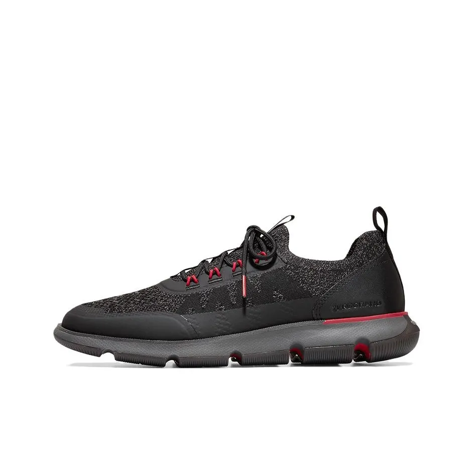 COLE HAAN 4.ZERØGRAND Low Top Casual Shoes Men's Black Red