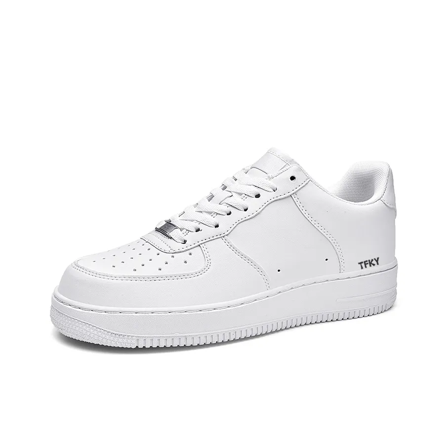 TFKY Skateboard shoes flatform Unisex Low Top All White/Milk Coffee/Wheat/Chameleon Color Changing In Sunlight/Black