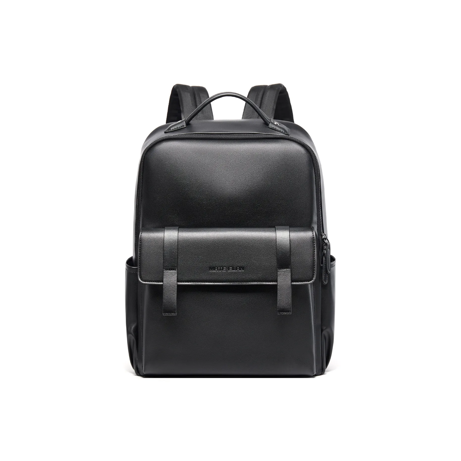 MOYYI ПВХ Ноутбук Сумка Рюкзак Большой Унисекс Черный