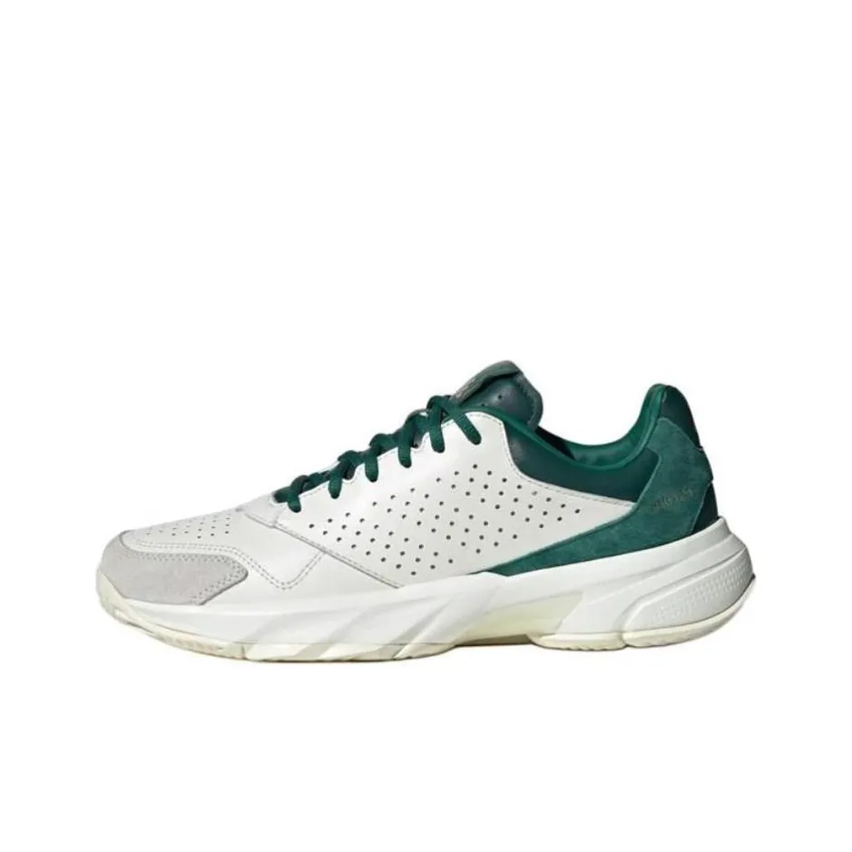 Adidas CourtJam Control 3 Anti Slip Wear Resistant Low Top Training Shoes Unisex White Green