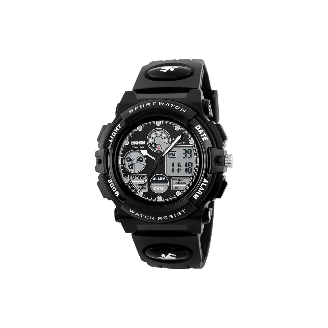 SKMEI Электронные Механические Часы Детские Черный Циферблат