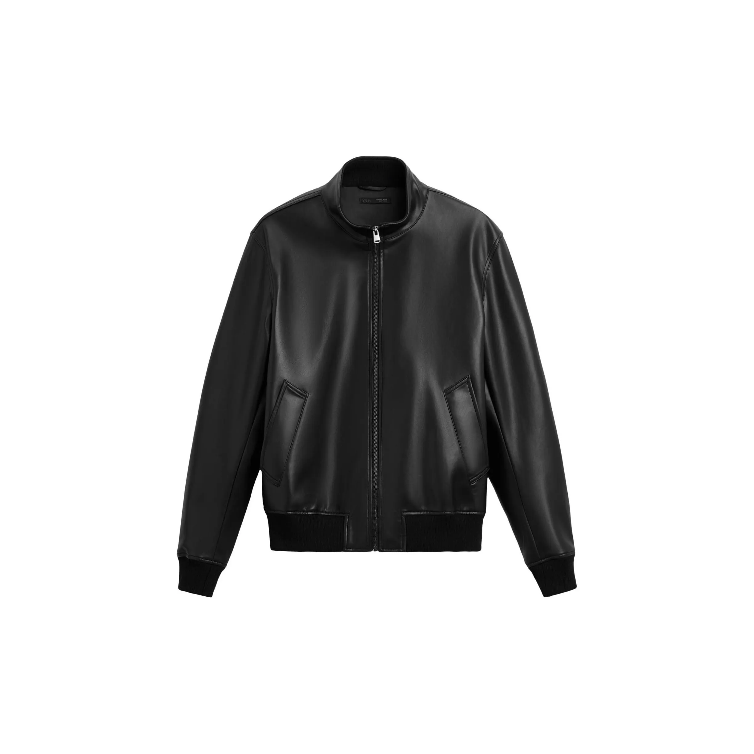 ZARA Leather Jacket Men's Black