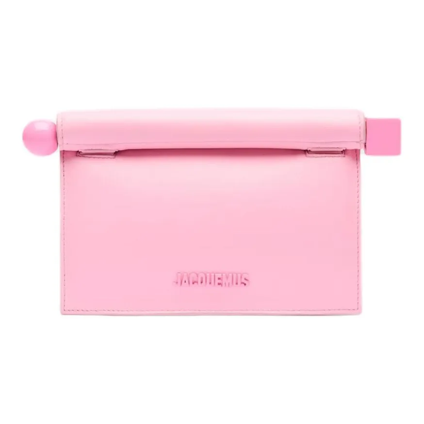 Jacquemus Rond Carré Logo Detailed Clutch Bag