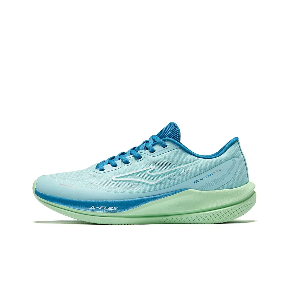 Erke Breathable Lightweight Rebound Low-Top Training Running Shoes Men's Saint Nile Tech Blue
