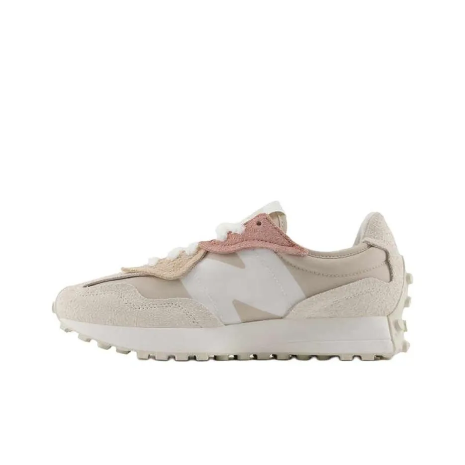 New Balance NB 327 Anti-Slip Wear-Resistant Mid-Top Casual Shoes Unisex Ecru