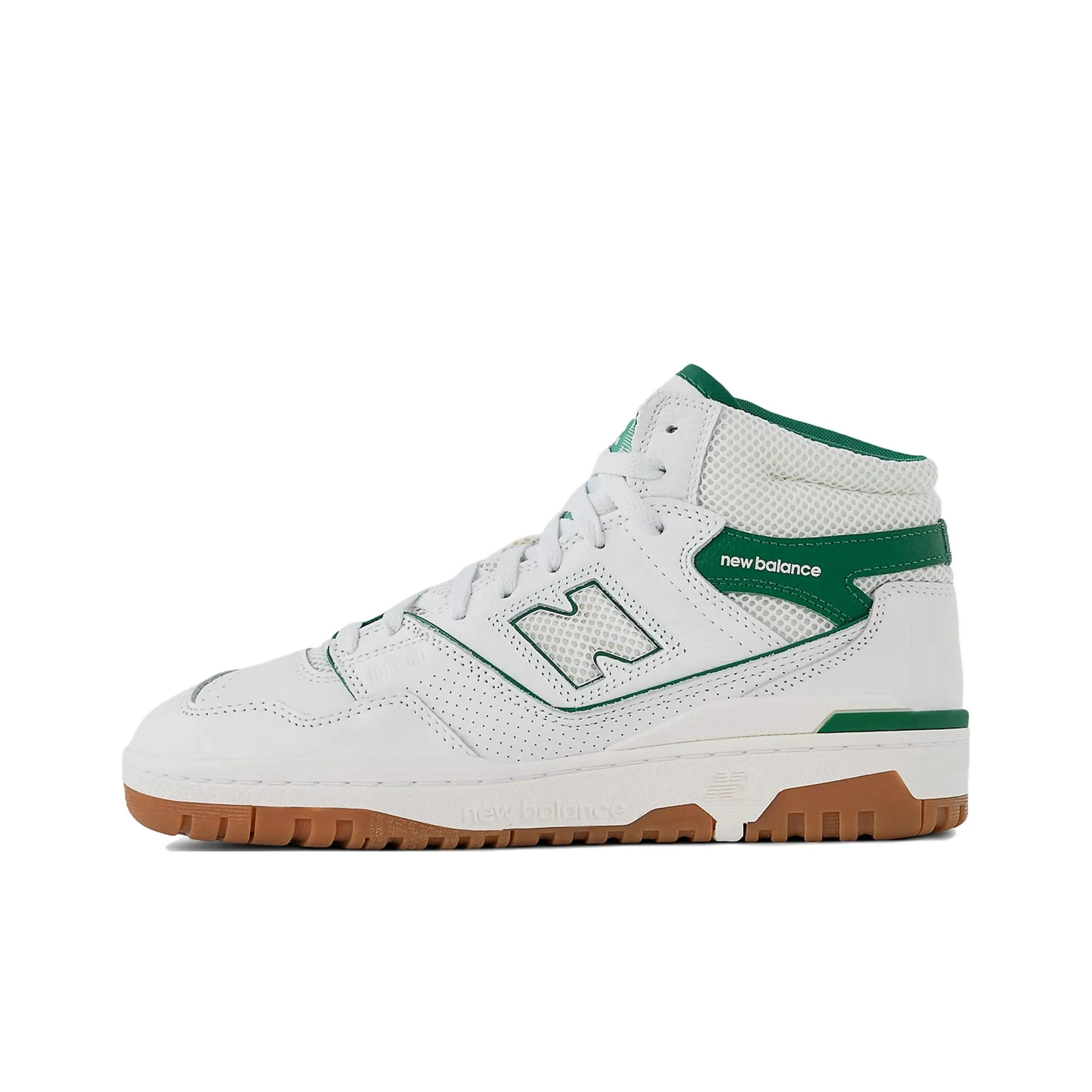 New Balance NB 650 Vintage Basketball Shoes Unisex High Top White/Green