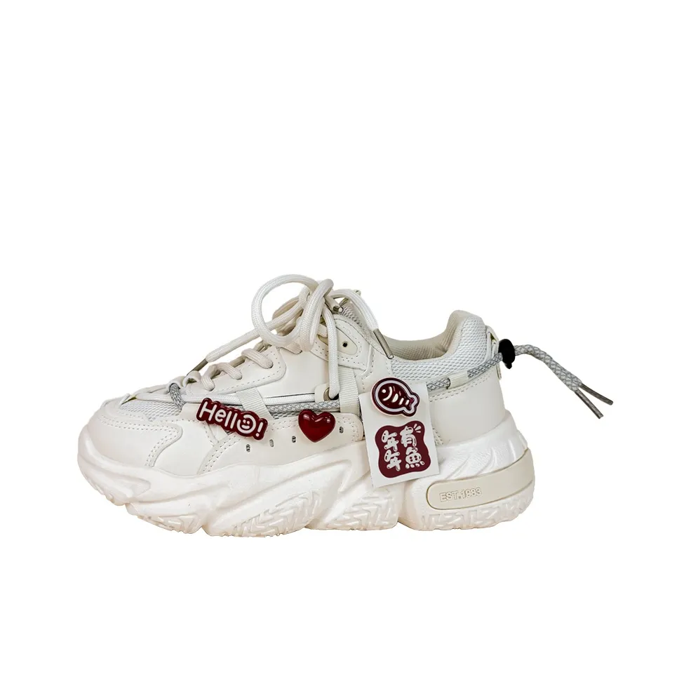 A M Slip-resistant Abrasion-resistant Breathable Low-Top Footwear Women's Beige