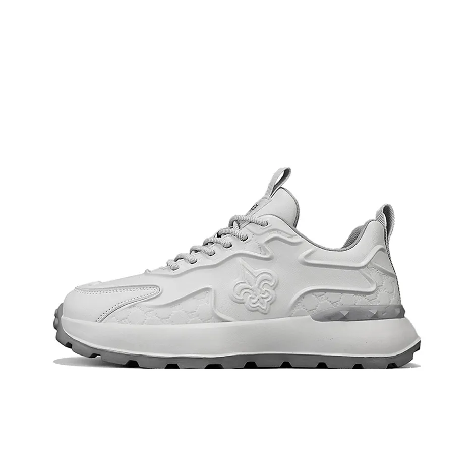 NFL New Orleans Saints Wrapping, Wear Resistant And Non Slip Low Top Casual Shoes Men's Gray