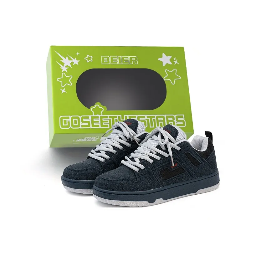 BEIER Anti-Slip And Wear-Resistant Breathable Low-Top Skateboard Shoes Unisex Chanel-Inspired