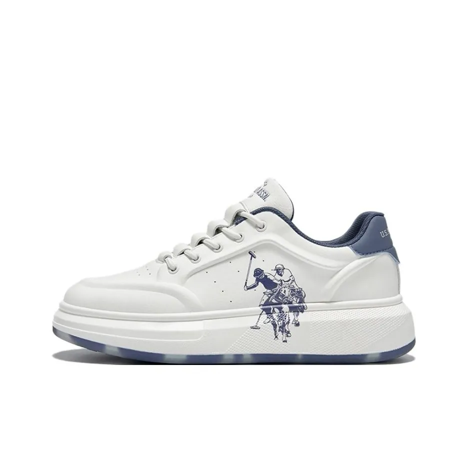 U.S. POLO ASSN. Низкие кроссовки для скейтбординга мужские белые и синие