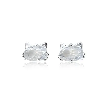 LuluCanaan S999 Fine Silver Stud Earrings Women's
