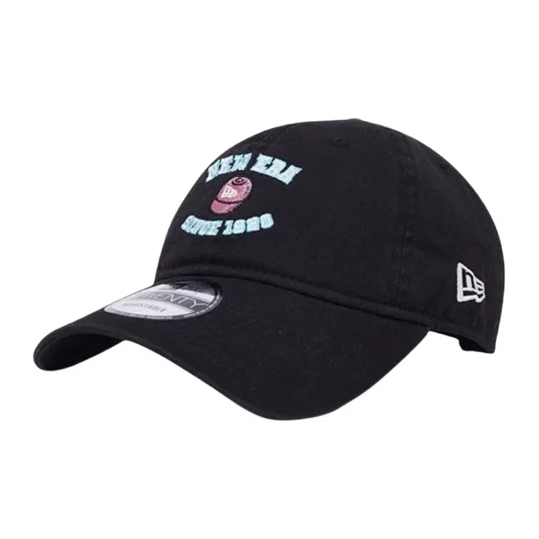 New Era Хлопковые кепки унисекс черные