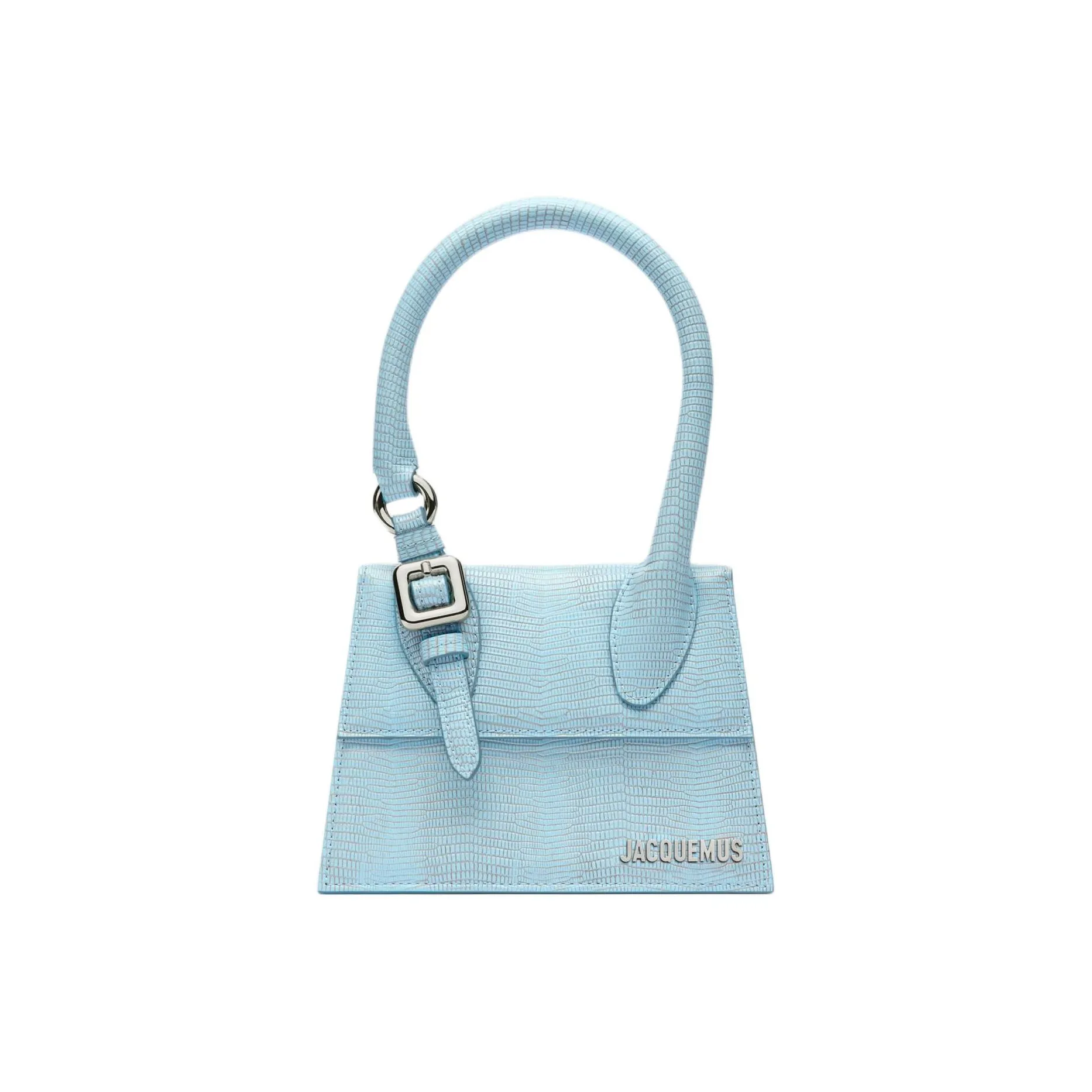 Jacquemus Calfskin Shoulder Bag Crossbody Bag Handbag Medium Size Women's Light Blue