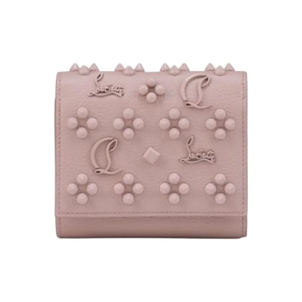CL LUBOTING Calfskin Wallet Women's Pink