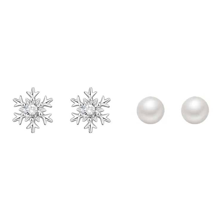 WANLIACC S925 Silver Stud Earrings Women's
