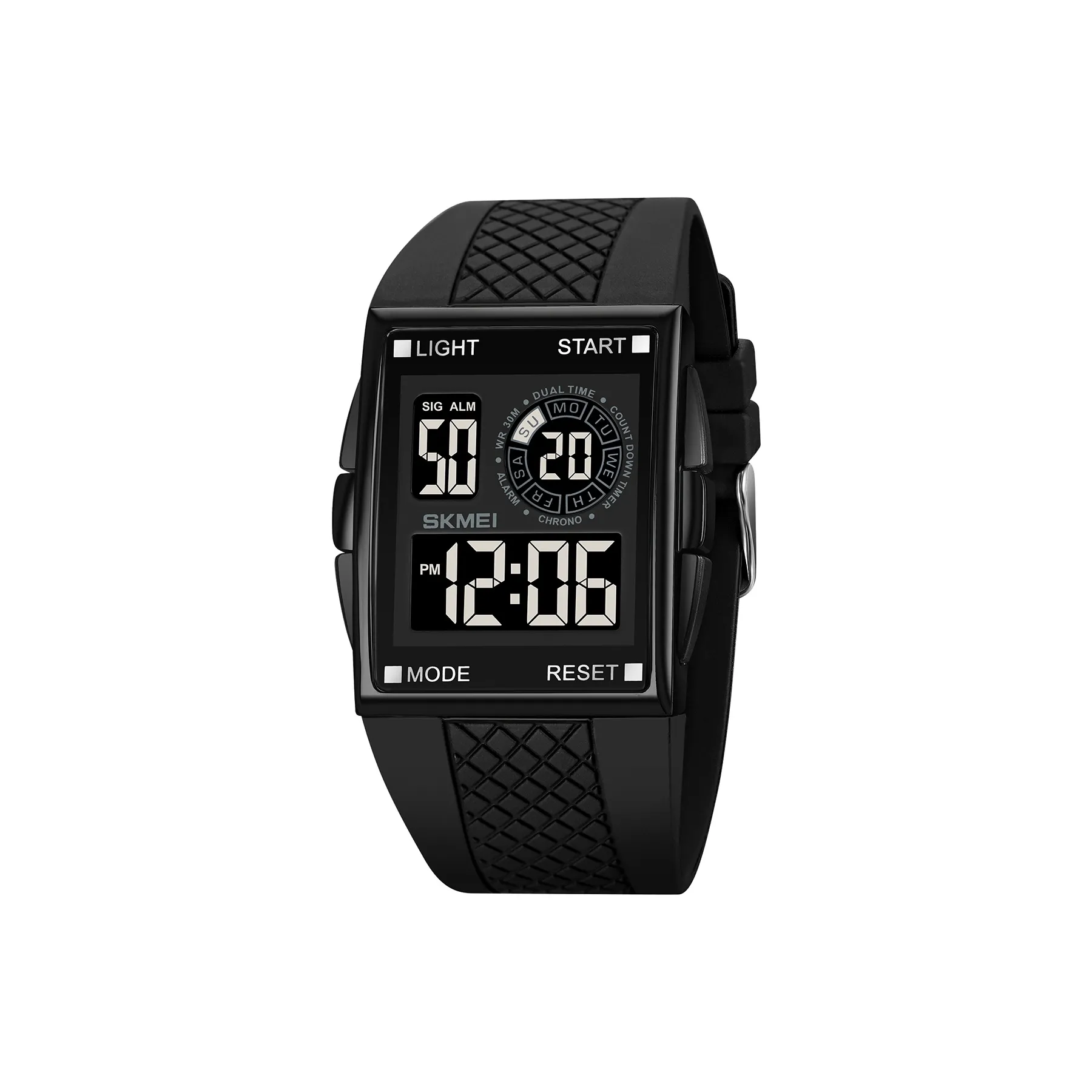 SKMEI Электронные Механические Часы Унисекс Черный Циферблат