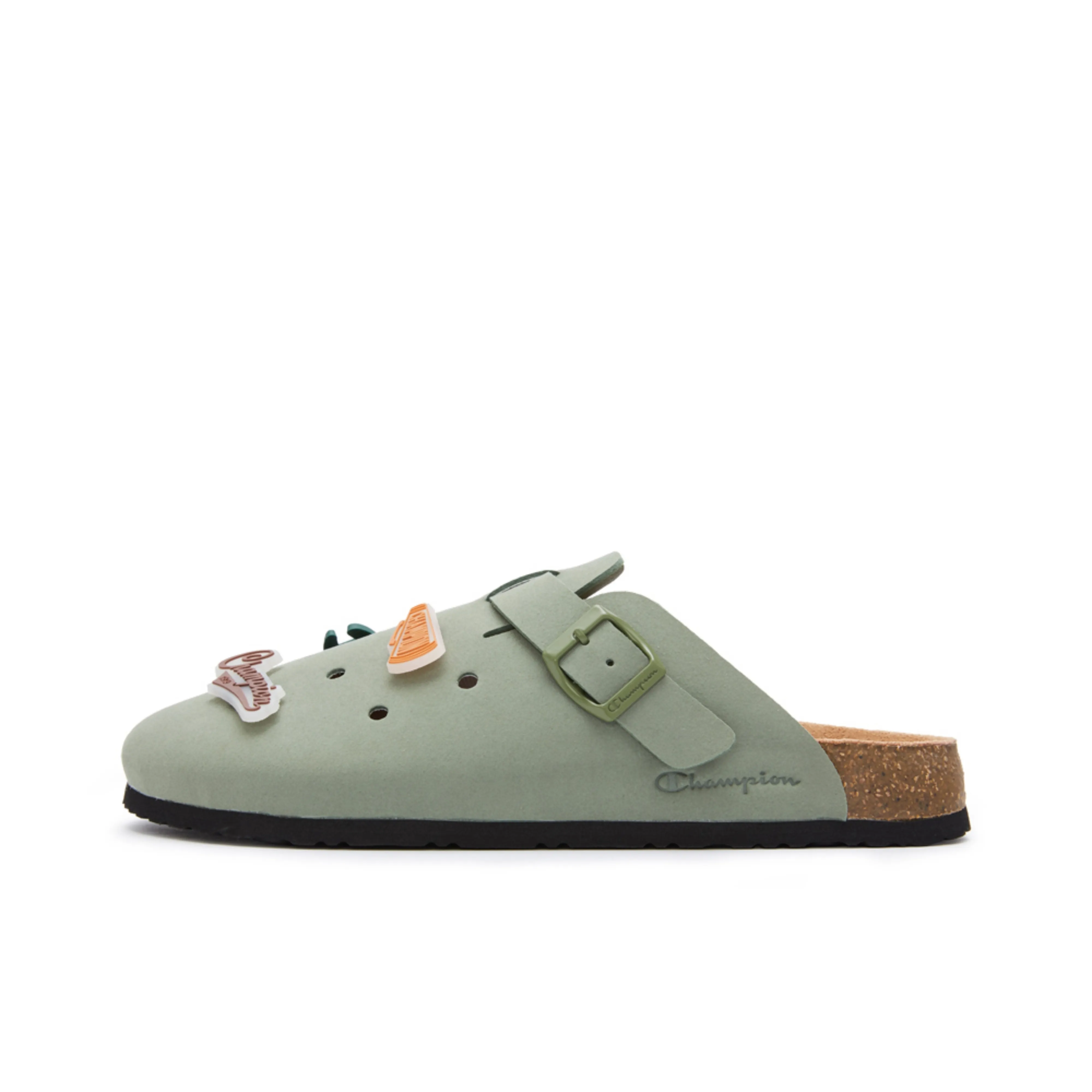 Champion EVA Rubber Sole Closed Toe Slippers Unisex Dark Olive Green