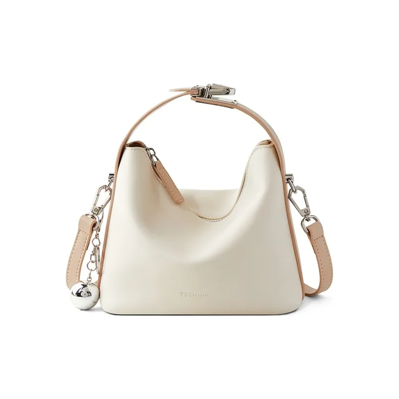 teenmix Сумка через плечо из синтетической кожи стандартная женская цвет экрю небесно-голубой