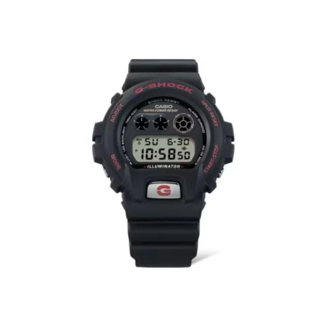 CASIO 6900 Collection Кварцевый механизм Смольный ремешок Часы Унисекс Серый циферблат