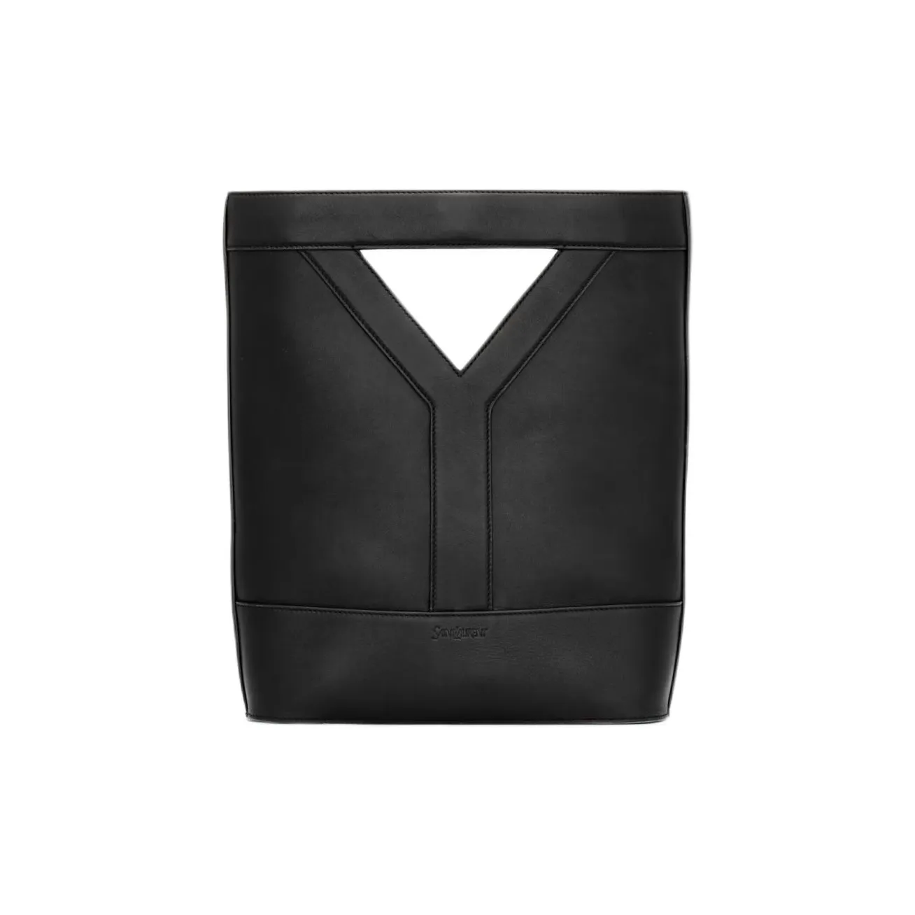 SAINT LAURENT Calfskin Bucket Bag, Shoulder Bag, Crossbody Bag, Handbag Small Size Women's Black