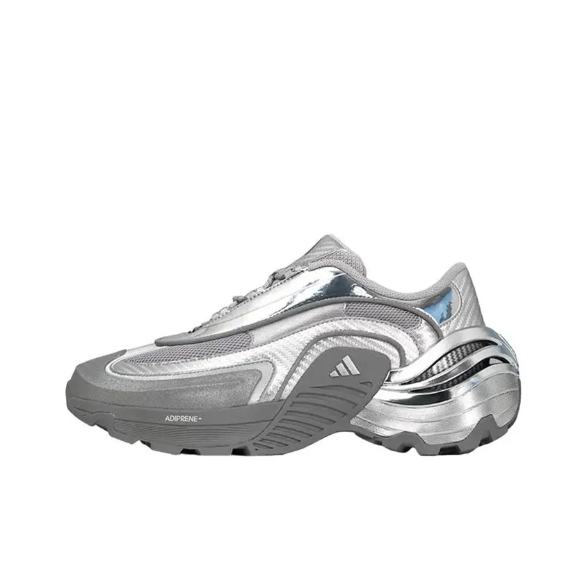 Adidas Wonder Runner Low Top Running Shoes Unisex Gray Silver