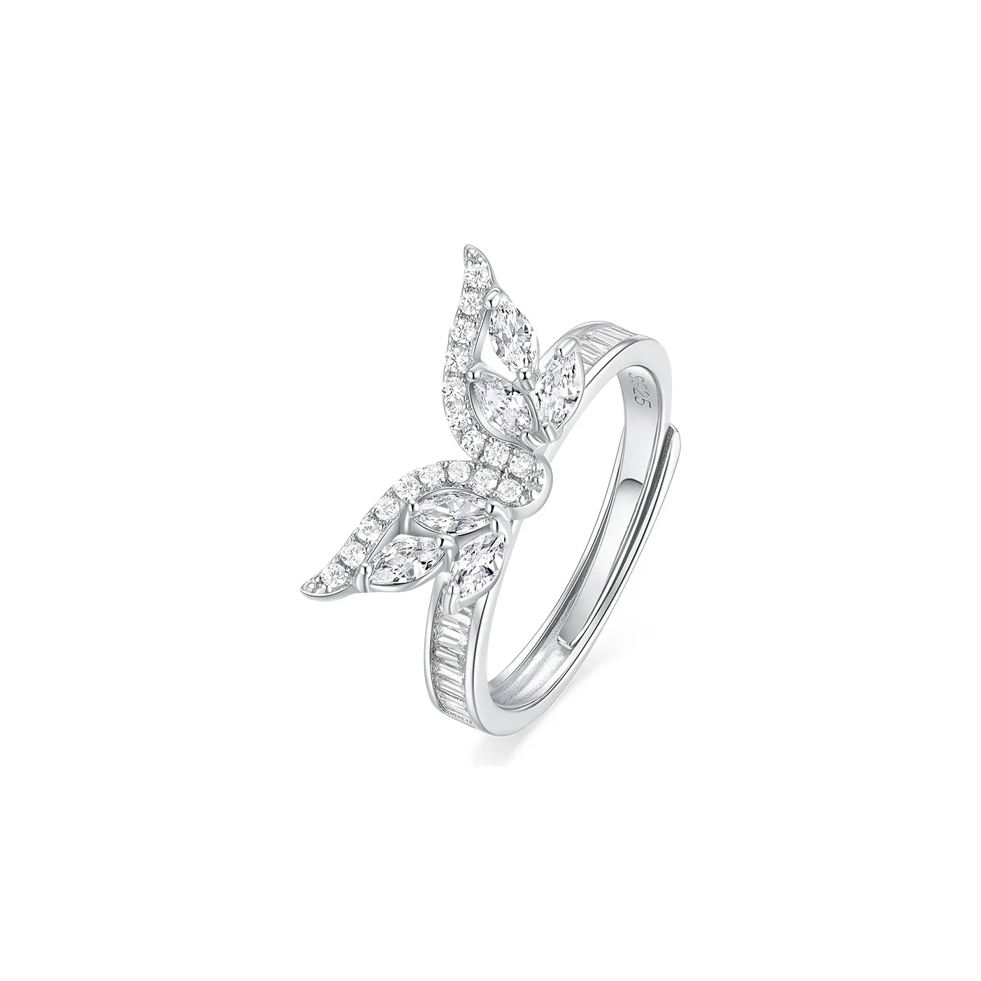 KADER 925 Sterling Silver Rings Women's Silver Box
