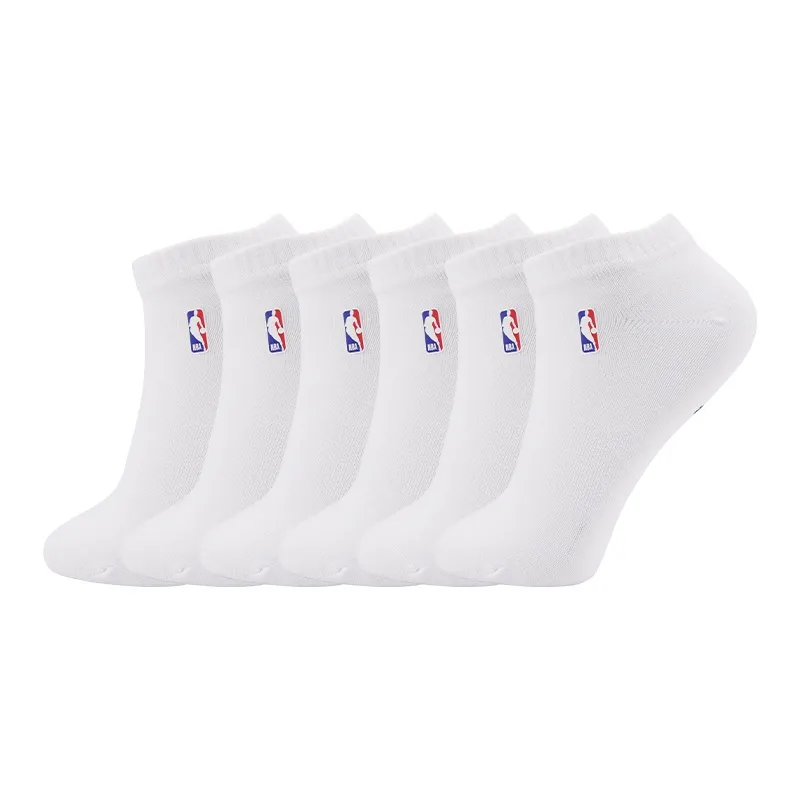 Низкие носки NBA унисекс 6 пар белые