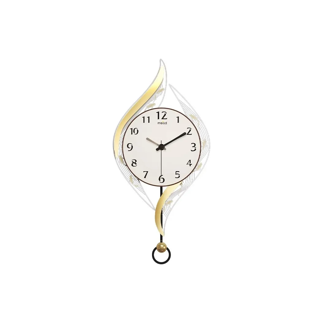 Meishida Механизм с плавным ходом секундной стрелки Стена Часы Унисекс Белый