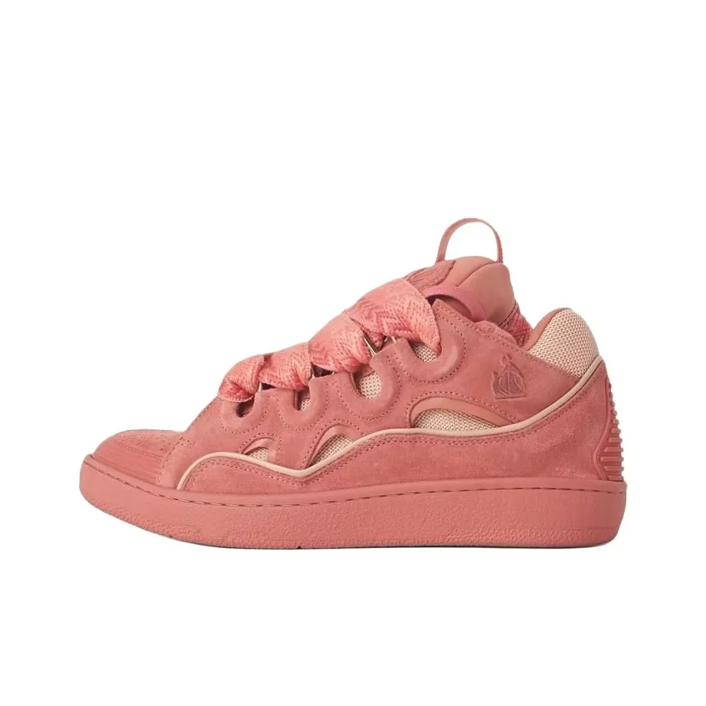 Lanvin Curb Low-Top Skateboard Shoes Women's Pink