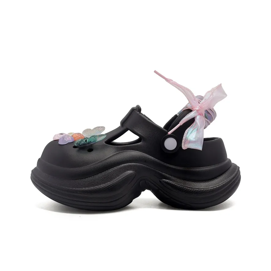 GULIA Сабо Женские Дикий Черный