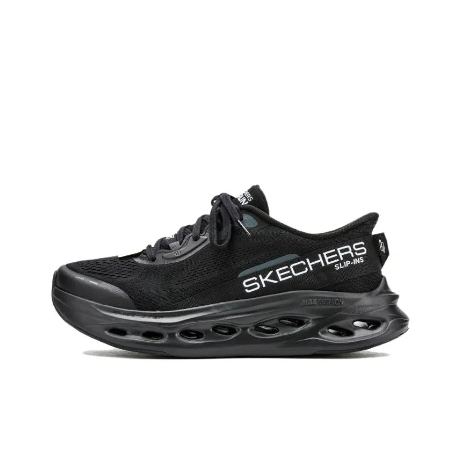 Skechers Slip Ins Легкий Низкий Топ Повседневный Тренировки Городской Коммутер Беговые кроссовки Мужской Черный